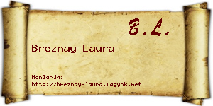 Breznay Laura névjegykártya